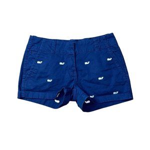 Navy Vineyard Vines Embroidered Dayboat shorts